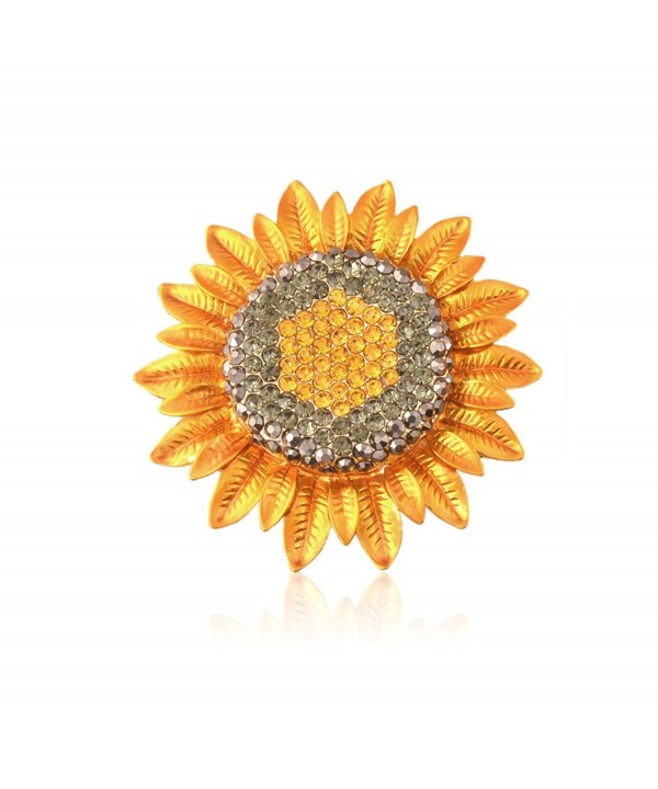 TTjewelry Jewelry Charming Sunflower Rhinestone