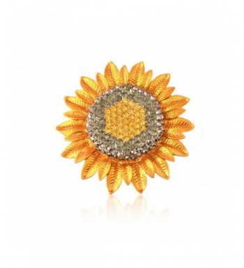 TTjewelry Jewelry Charming Sunflower Rhinestone