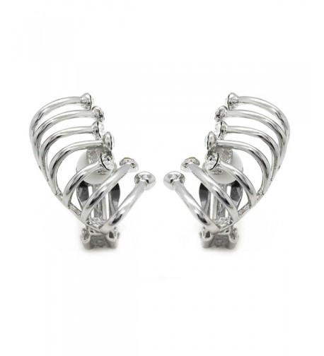 Climber Earrings Crystal Crawler Rhodium