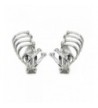 Climber Earrings Crystal Crawler Rhodium