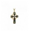 Celtic Cross Necklace Plated Black