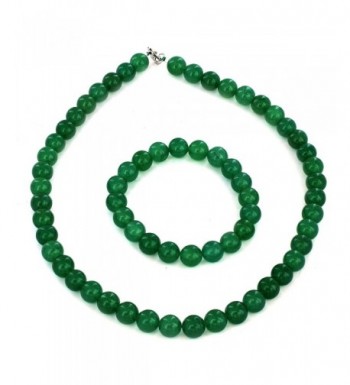 Womens Sterling Aventurine Bracelet Necklace