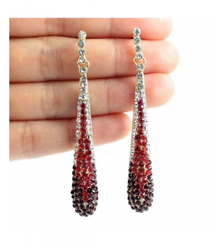 JANEFASHIONS AUSTRIAN RHINESTONE CHANDELIER EARRINGS