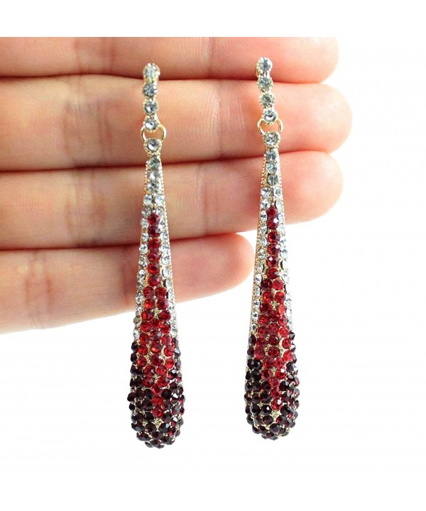 JANEFASHIONS AUSTRIAN RHINESTONE CHANDELIER EARRINGS