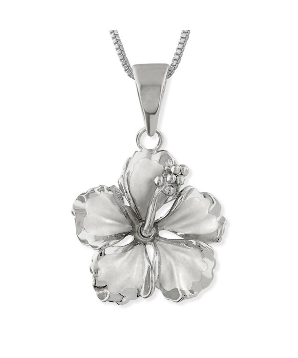 Sterling Silver Hibiscus Necklace Extender