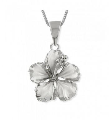 Sterling Silver Hibiscus Necklace Extender