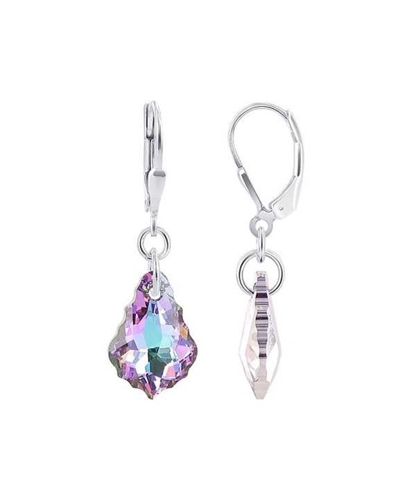 Gem Avenue Sterling Swarovski Leverback