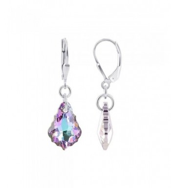 Gem Avenue Sterling Swarovski Leverback