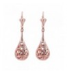 Filigree Teardrop Leverback Earrings Jewelry