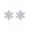 ZS Jewelry Snowflake Earring Zirconia