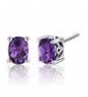 Amethyst Earrings Sterling Silver Carats