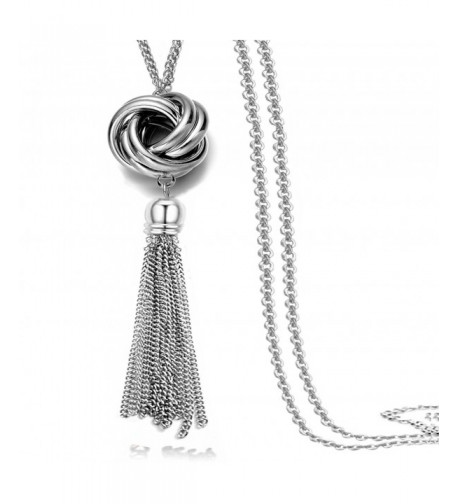 Multi Tassel Statement Necklace Pendant