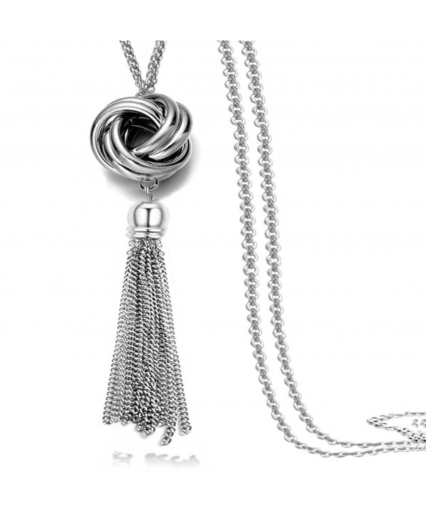 Multi Tassel Statement Necklace Pendant