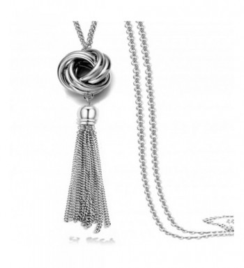 Multi Tassel Statement Necklace Pendant