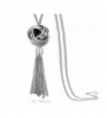 Multi Tassel Statement Necklace Pendant