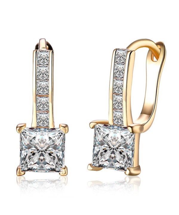 Zirconia Diamond Earrings Champagne DreamSter
