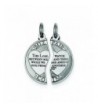 Sterling Silver Piece Mitzpah Charm