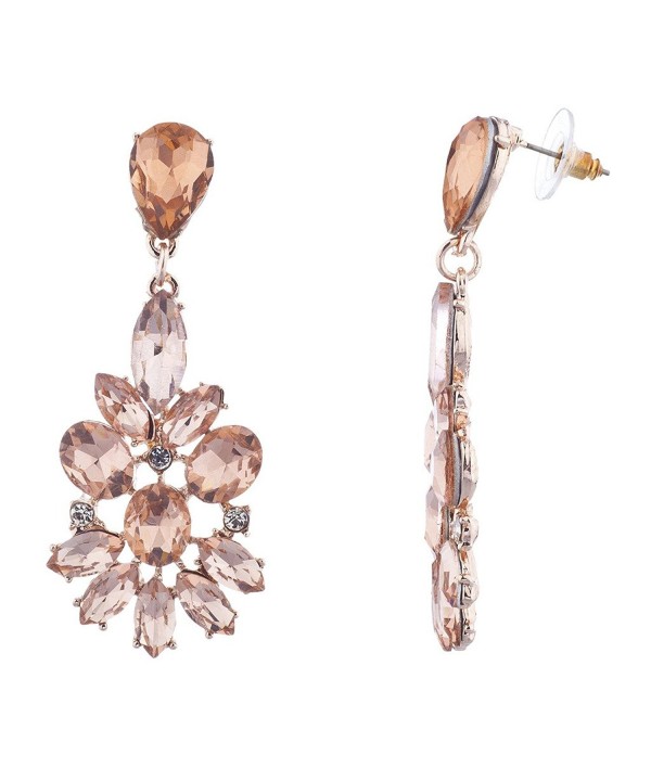 Lux Accessories Occasion Statement Earrings