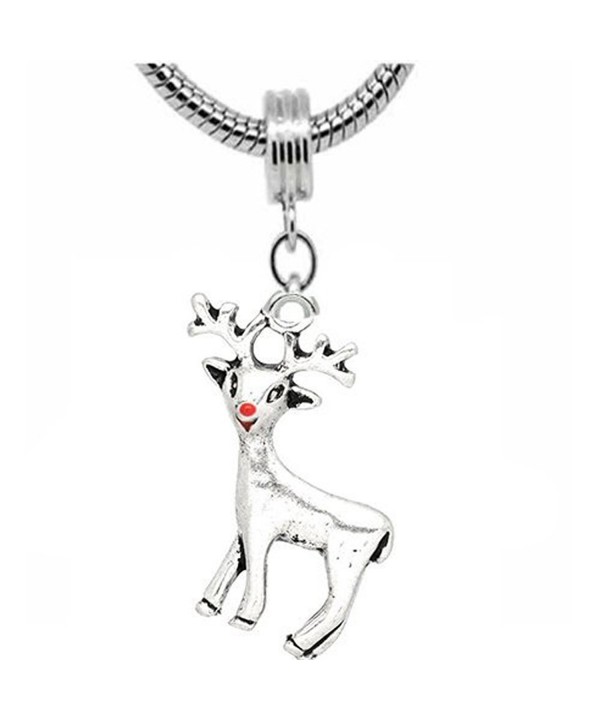 Christmas Reindeer Charm Dangle Bracelet