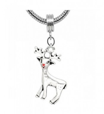 Christmas Reindeer Charm Dangle Bracelet