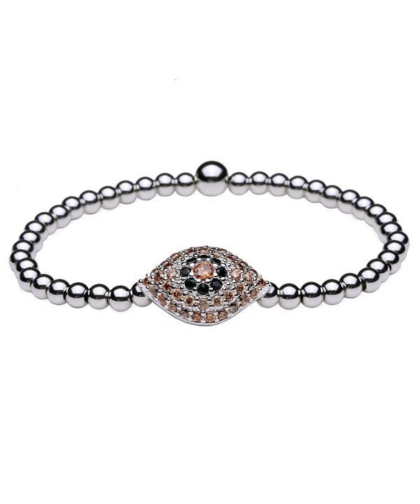 Women Bracelet Zirconia Titanium Stretch