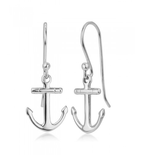 Sterling Silver Anchor Sailor Earrings