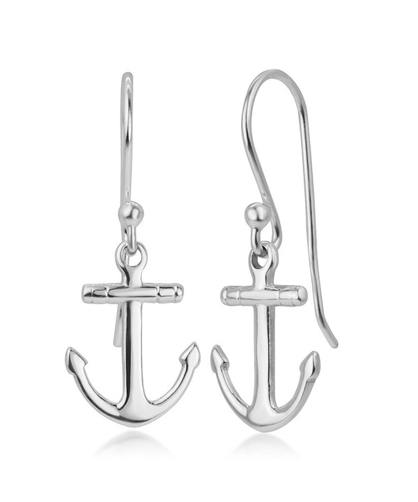 Sterling Silver Anchor Sailor Earrings
