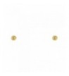 Yellow Gold Round Earrings Screw