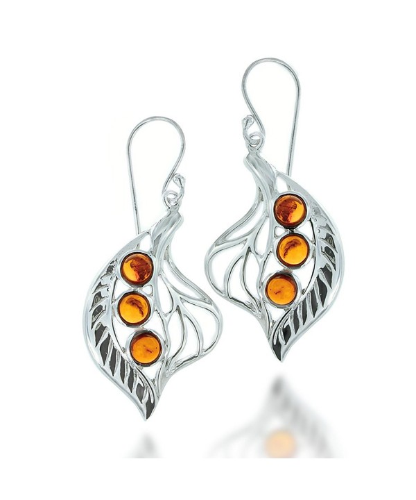 Rhodium Plated Sterling Gemstone Earrings