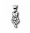 Filigree Pendant Sterling Silver Feline