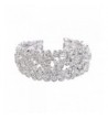 BriLove Bohemian Crystal Bracelet Silver Tone