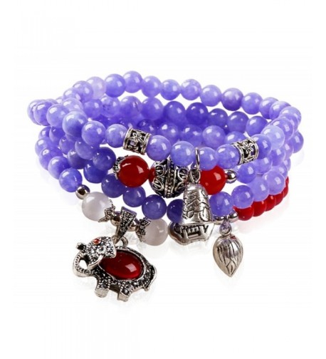 JY Jewelry Purple Elephant Bracelet