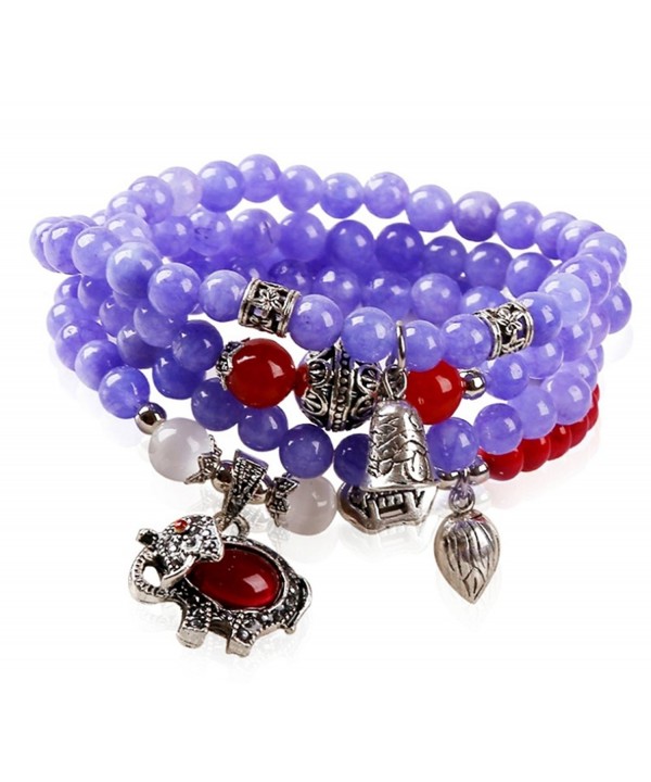 JY Jewelry Purple Elephant Bracelet