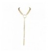 Lux Accessories Goldtone Tassel Necklace