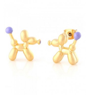 LAONATO Balloon Stud Earrings Gold