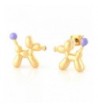 LAONATO Balloon Stud Earrings Gold