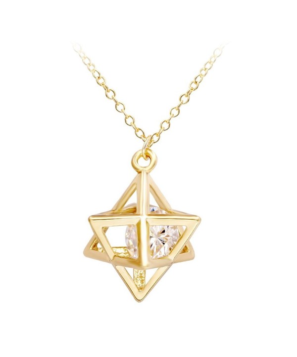 SENFAI Pointed Pendant Necklace Geometry