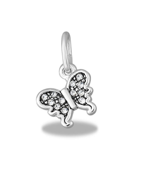 Davinci CZ Butterfly Dangle Bead