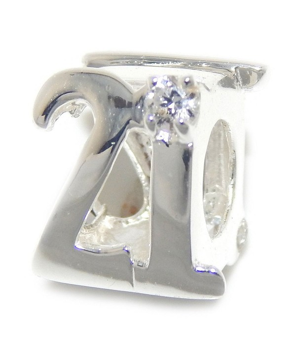 Jewelry Sterling Silver Number Crystal