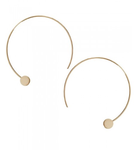 Humble Chic Disc Hoops Gold Tone