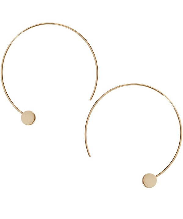 Humble Chic Disc Hoops Gold Tone