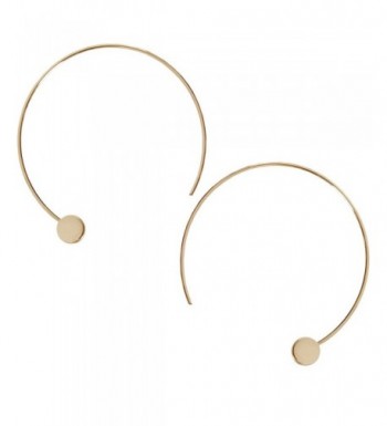 Humble Chic Disc Hoops Gold Tone