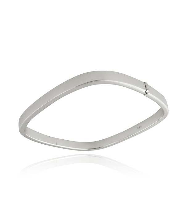 Sterling Silver Square Bangle Bracelet