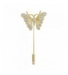 DMI Jewelry Crystal Butterfly Gold Color