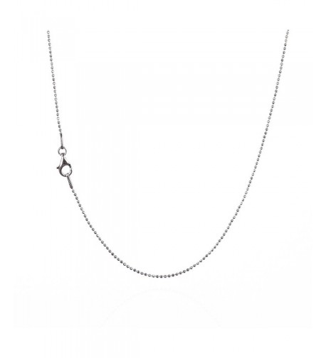 Sterling Diamond Cut Chain Necklace Clasp RHODIUM