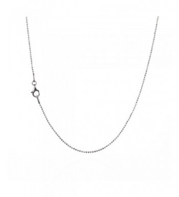 Sterling Diamond Cut Chain Necklace Clasp RHODIUM