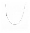 Sterling Diamond Cut Chain Necklace Clasp RHODIUM