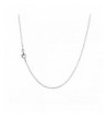 Sterling Diamond Cut Chain Necklace Clasp RHODIUM