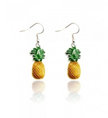 Joji Boutique Enameled Pineapple Earrings