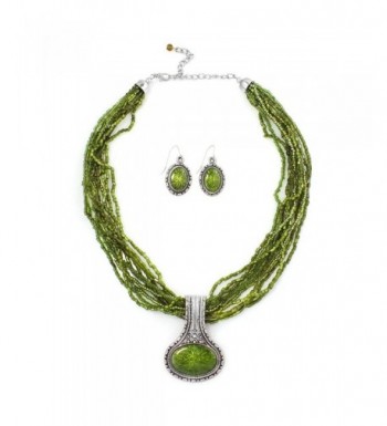 TAZZA PENDANT NECKLACE EARRING WS23996S50